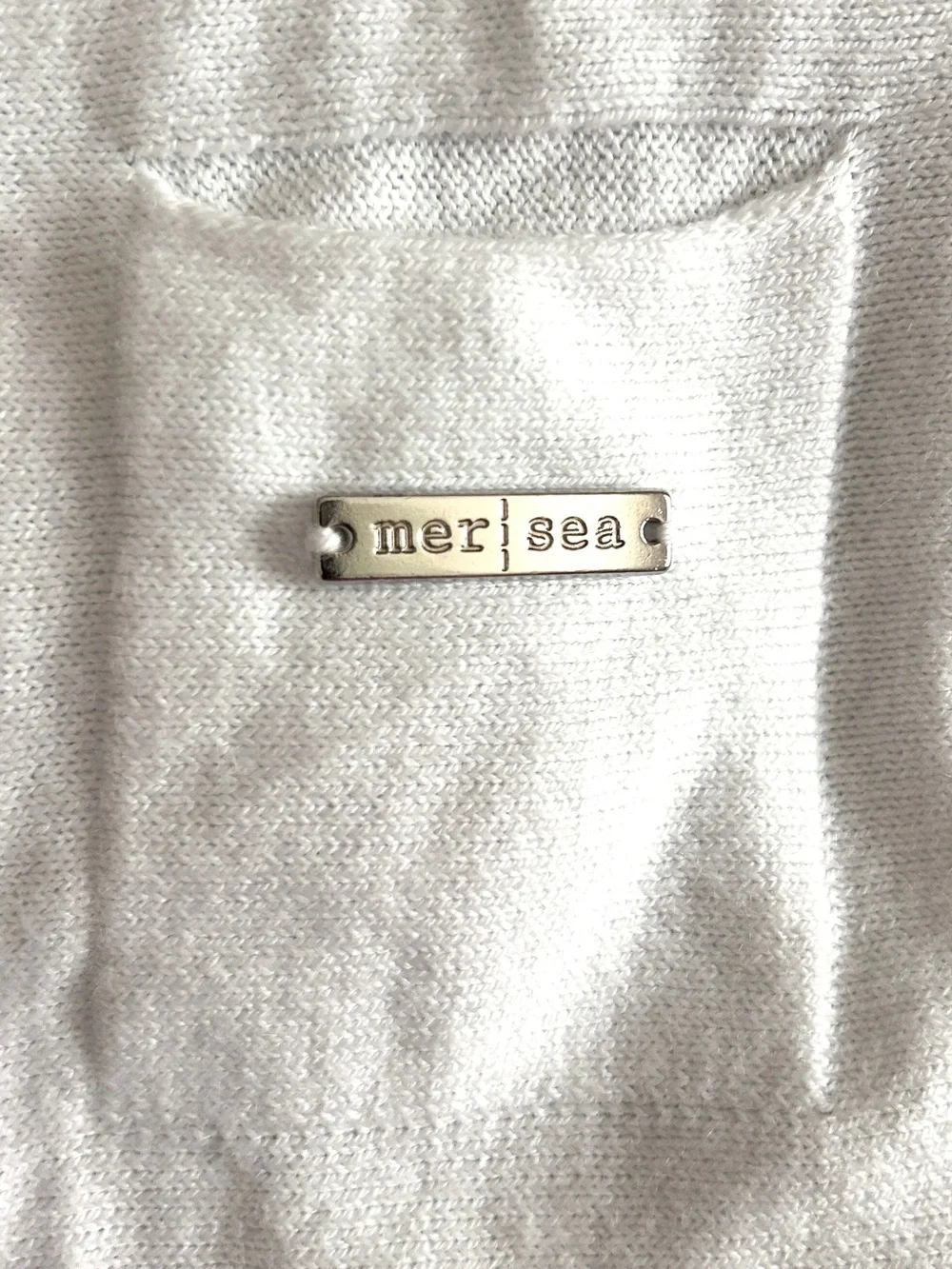 Mersea Catalina Sweater White Top Women's OS One Size Relaxed Travel Coastal - Picture 15 of 16